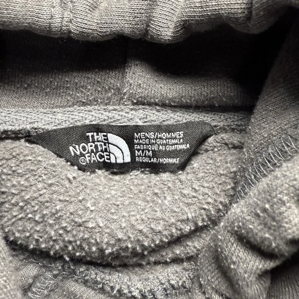 The North Face Hoodie Long Sleeve Gray &‎ Black Cotton Blend Men's Size Medium
